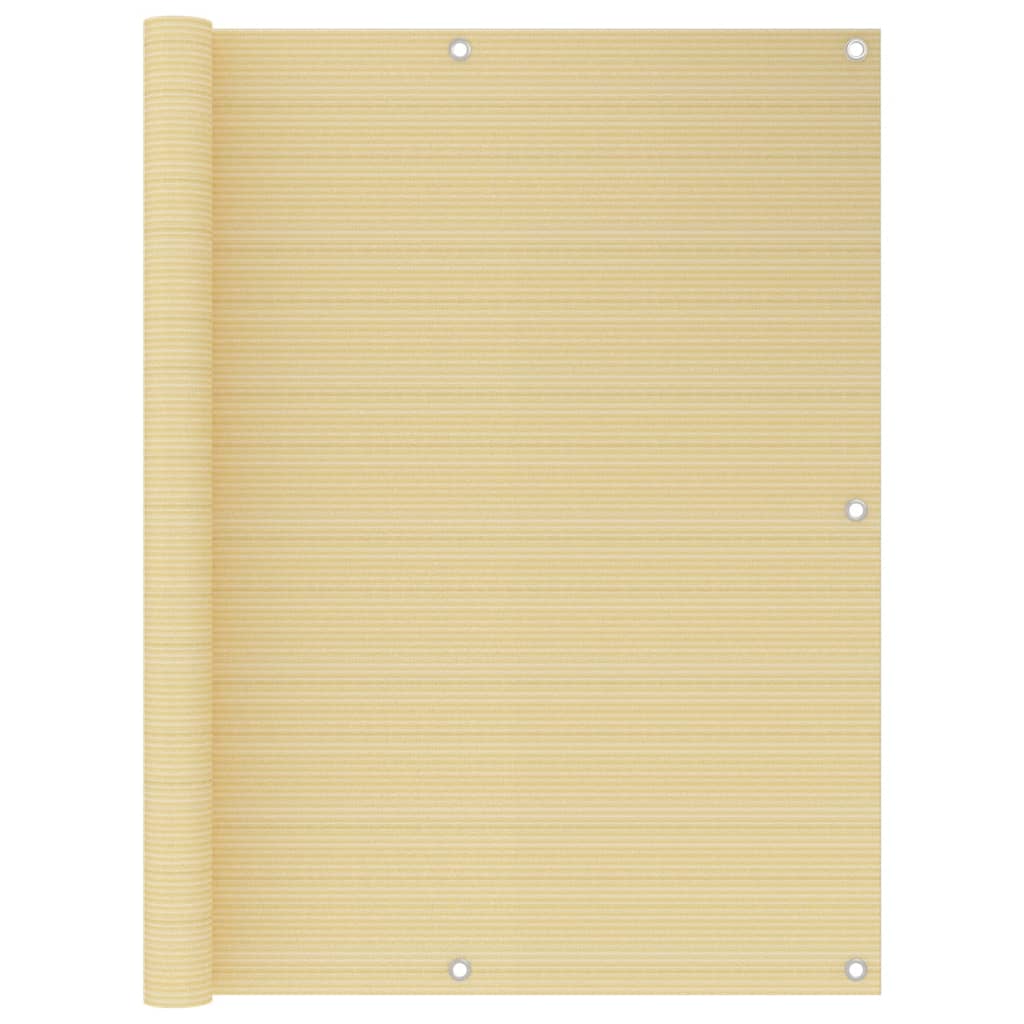 Διαχωριστικό Βεράντας Μπεζ 120 x 400 εκ. από HDPE - Pakobazaar