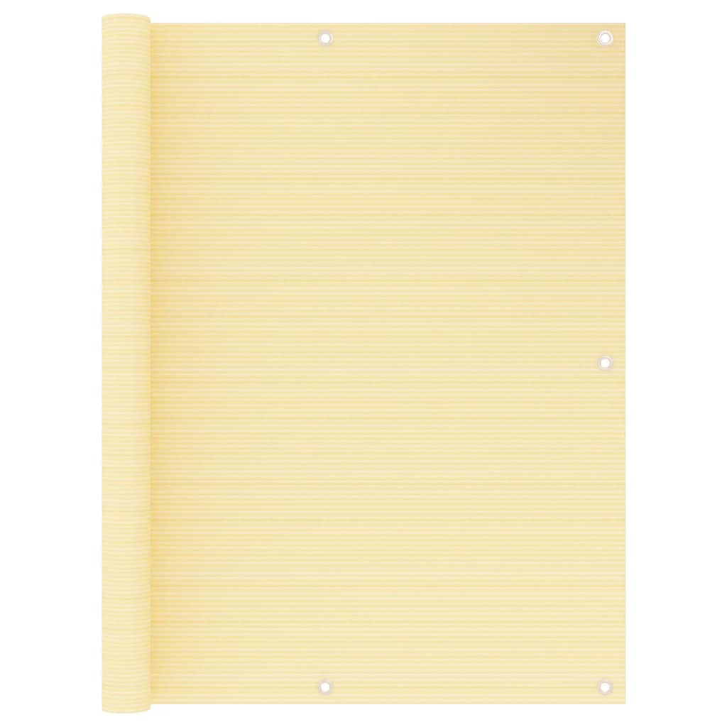Διαχωριστικό Βεράντας Μπεζ 120 x 500 εκ. από HDPE - Pakobazaar
