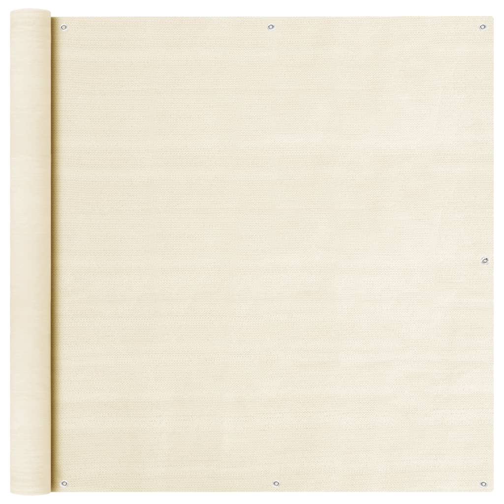 Διαχωριστικό Βεράντας Κρεμ 120 x 300 εκ. από HDPE - Pakobazaar