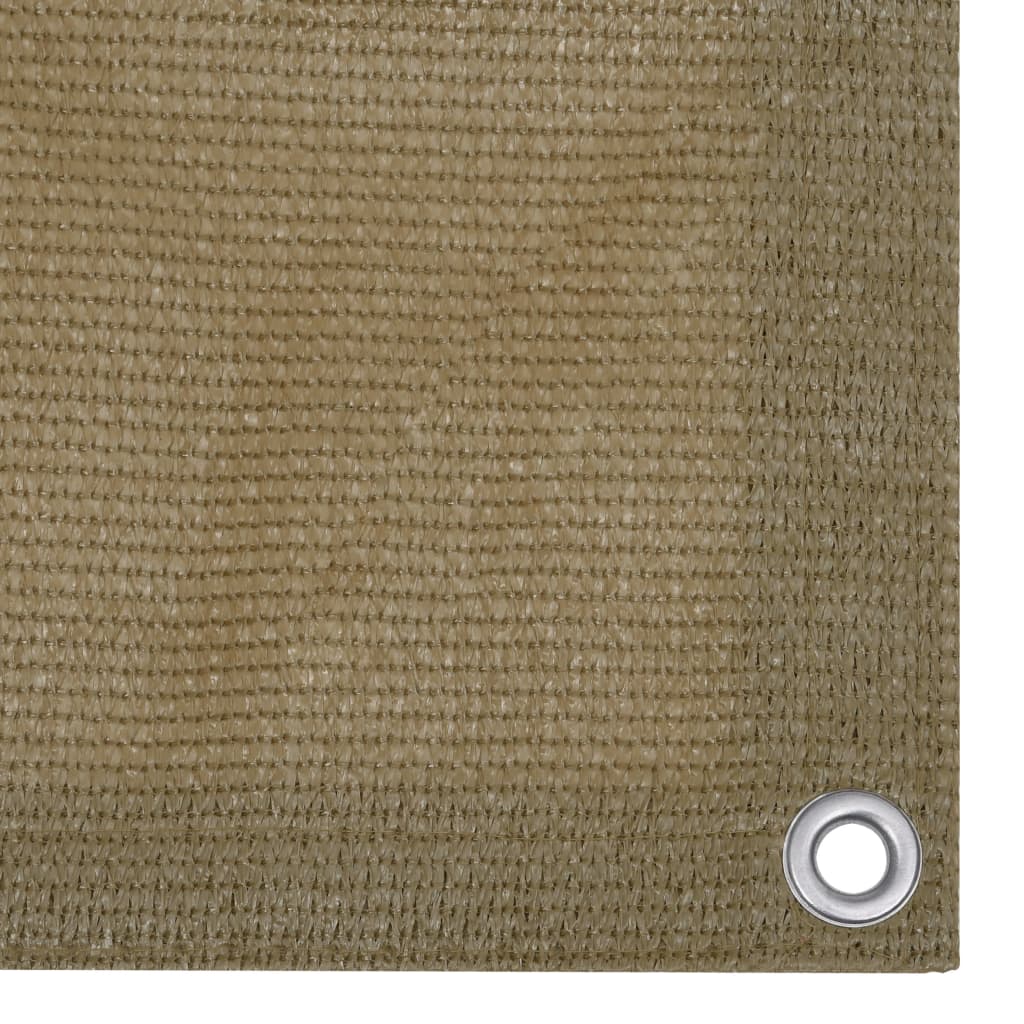 Διαχωριστικό Βεράντας Taupe 90 x 600 εκ. από HDPE - Pakobazaar
