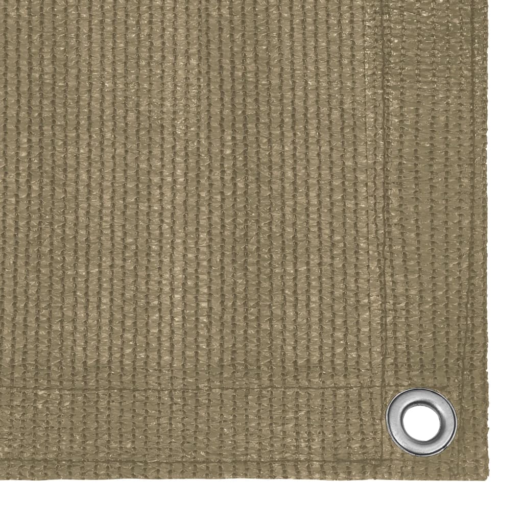 Διαχωριστικό Βεράντας Taupe 120 x 500 εκ. από HDPE - Pakobazaar
