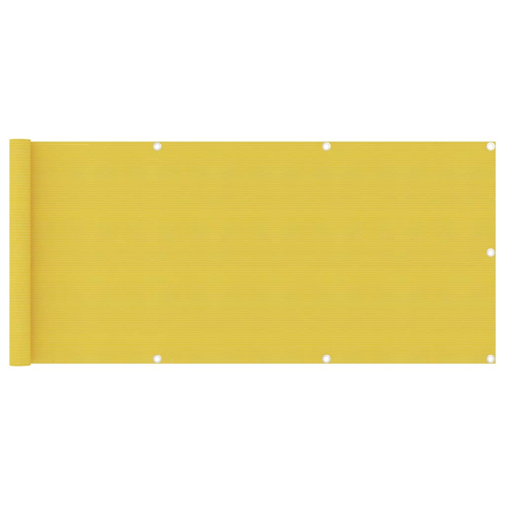 Διαχωριστικό Βεράντας Κίτρινο 75 x 300 εκ. από HDPE