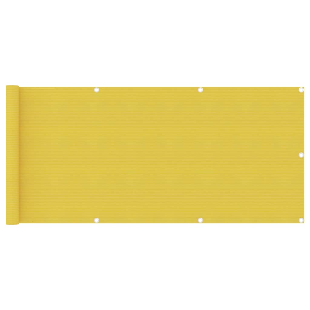 Διαχωριστικό Βεράντας Κίτρινο 75 x 500 εκ. από HDPE - PAKOBAZAAR