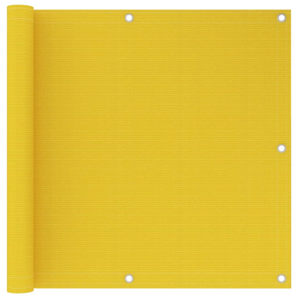 Διαχωριστικό Βεράντας Κίτρινο 90 x 600 εκ. από HDPE - PAKOBAZAAR