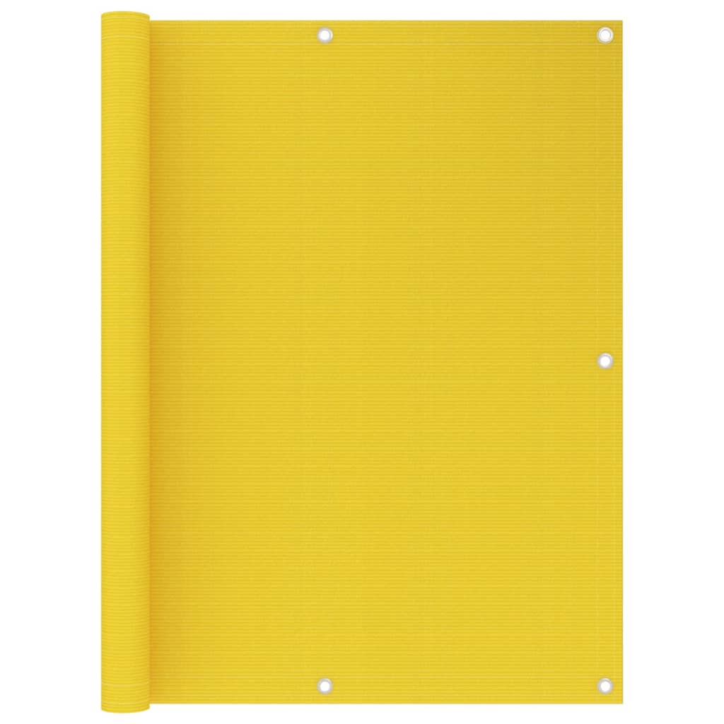Διαχωριστικό Βεράντας Κίτρινο 120 x 300 εκ. από HDPE - PAKOBAZAAR