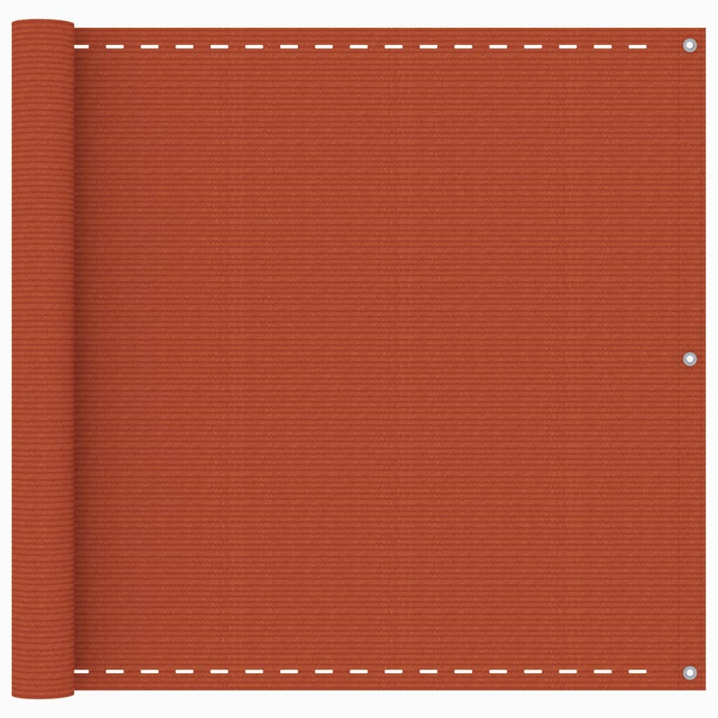 Διαχωριστικό Βεράντας Πορτοκαλί 90 x 400 εκ. από HDPE - PAKOBAZAAR