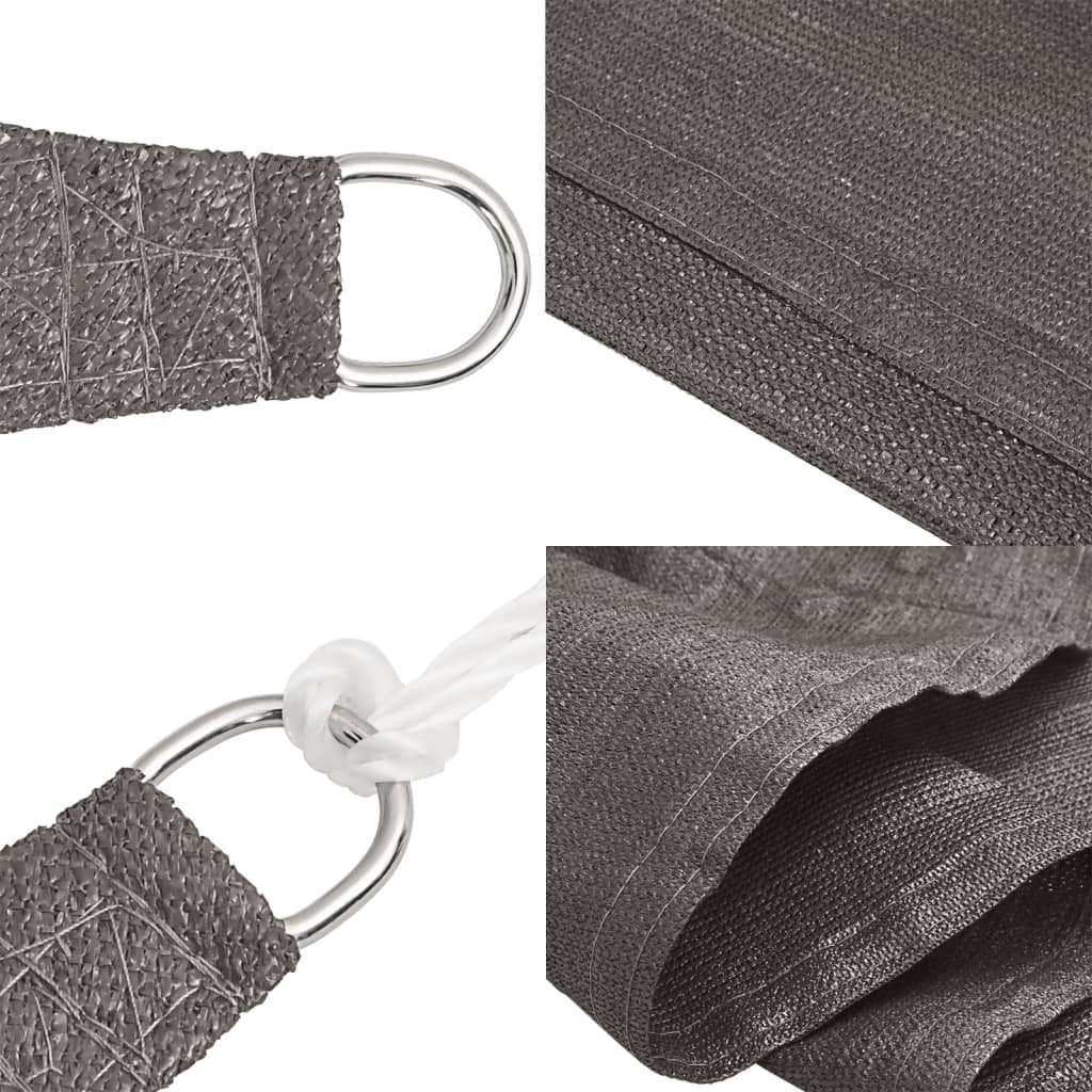 Πανί Σκίασης Ανθρακί 4,5 x 4,5 μ. από HDPE 160 γρ./μ² - PAKOBAZAAR