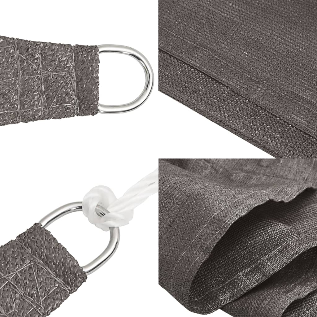 Πανί Σκίασης Ανθρακί 3 x 4,5 μ. από HDPE 160 γρ./μ² - PAKOBAZAAR