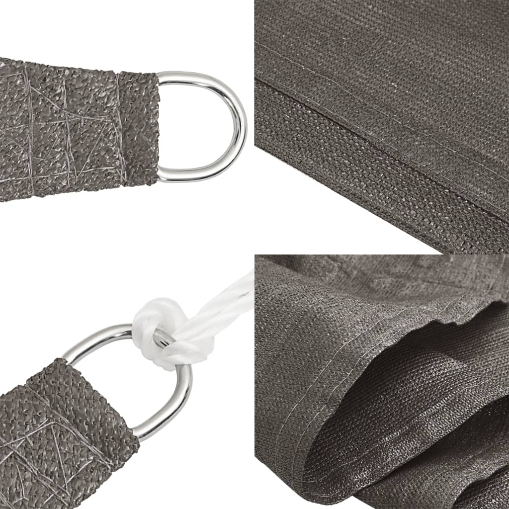 Πανί Σκίασης Ανθρακί 5 x 6 x 6 μ. από HDPE 160 γρ./μ² - PAKOBAZAAR