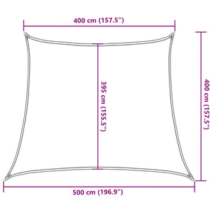 Πανί Σκίασης Ανθρακί 4/5 x 4 μ. από HDPE 160 γρ./μ²