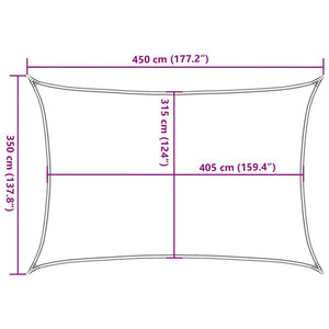 Πανί Σκίασης Μπεζ 3,5 x 4,5 μ. από HDPE 160 γρ/μ² - PAKOBAZAAR