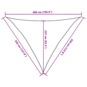 Πανί Σκίασης Μπεζ 3,5 x 3,5 x 4,9 μ. από HDPE 160 γρ./μ² - PAKOBAZAAR