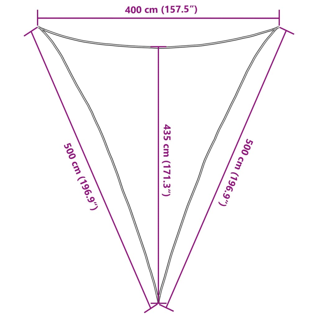 Πανί Σκίασης Μπεζ 4 x 5 x 5 μ. από HDPE 160 γρ./μ² - PAKOBAZAAR