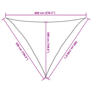 Πανί Σκίασης Μπεζ 5 x 5 x 6 μ. από HDPE 160 γρ./μ² - PAKOBAZAAR