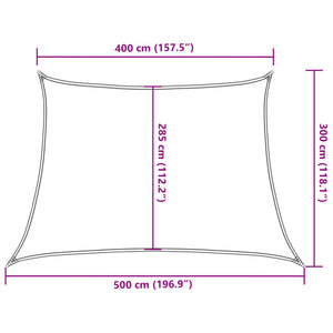 Πανί Σκίασης Μπεζ 4/5 x 3 μ. 160 γρ./μ² από HDPE - PAKOBAZAAR