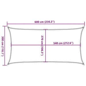 Πανί Σκίασης Κρεμ 3 x 6 μ. από HDPE 160 γρ./μ² - PAKOBAZAAR