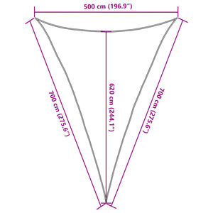 Πανί Σκίασης Κρεμ 5 x 7 x 7 μ. από HDPE 160 γρ./μ²