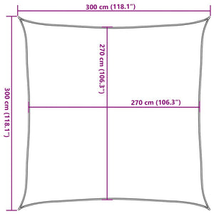 Πανί Σκίασης Λευκό 3 x 3 μ. από HDPE 160 γρ./μ² - Pakobazaar