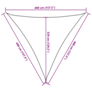 Πανί Σκίασης Λευκό 4 x 4 x 4 μ. από HDPE 160 γρ./μ² - PAKOBAZAAR