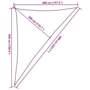 Πανί Σκίασης Λευκό 4 x 5 x 6,8 μ. από HDPE 160 γρ./μ² - Pakobazaar