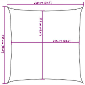 Πανί Σκίασης Ανοιχτό Πράσινο 2,5 x 2,5 μ. από HDPE 160 γρ./μ²