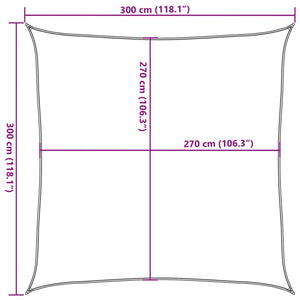 Πανί Σκίασης Ανοιχτό Πράσινο 3 x 3 μ. από HDPE 160 γρ./μ² - PAKOBAZAAR