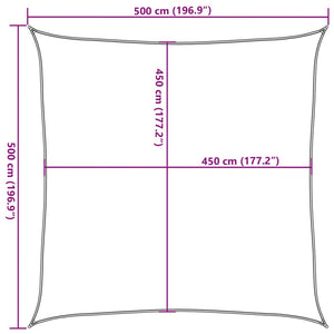 Πανί Σκίασης Ανοιχτό Πράσινο 5 x 5 μ. από HDPE 160 γρ./μ² - Pakobazaar