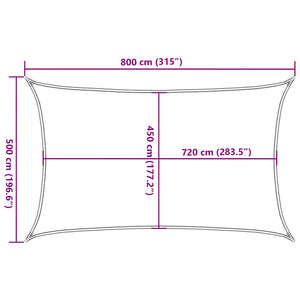 Πανί Σκίασης Ανοιχτό Πράσινο 5 x 8 μ. από HDPE 160 γρ./μ² - Pakobazaar