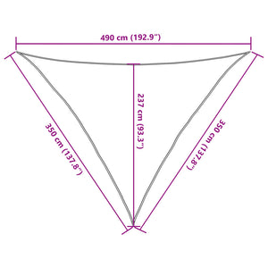 Πανί Σκίασης Ανοιχτό Πράσινο 3,5x3,5x4,9 μ. από HDPE 160 γρ./μ² - PAKOBAZAAR