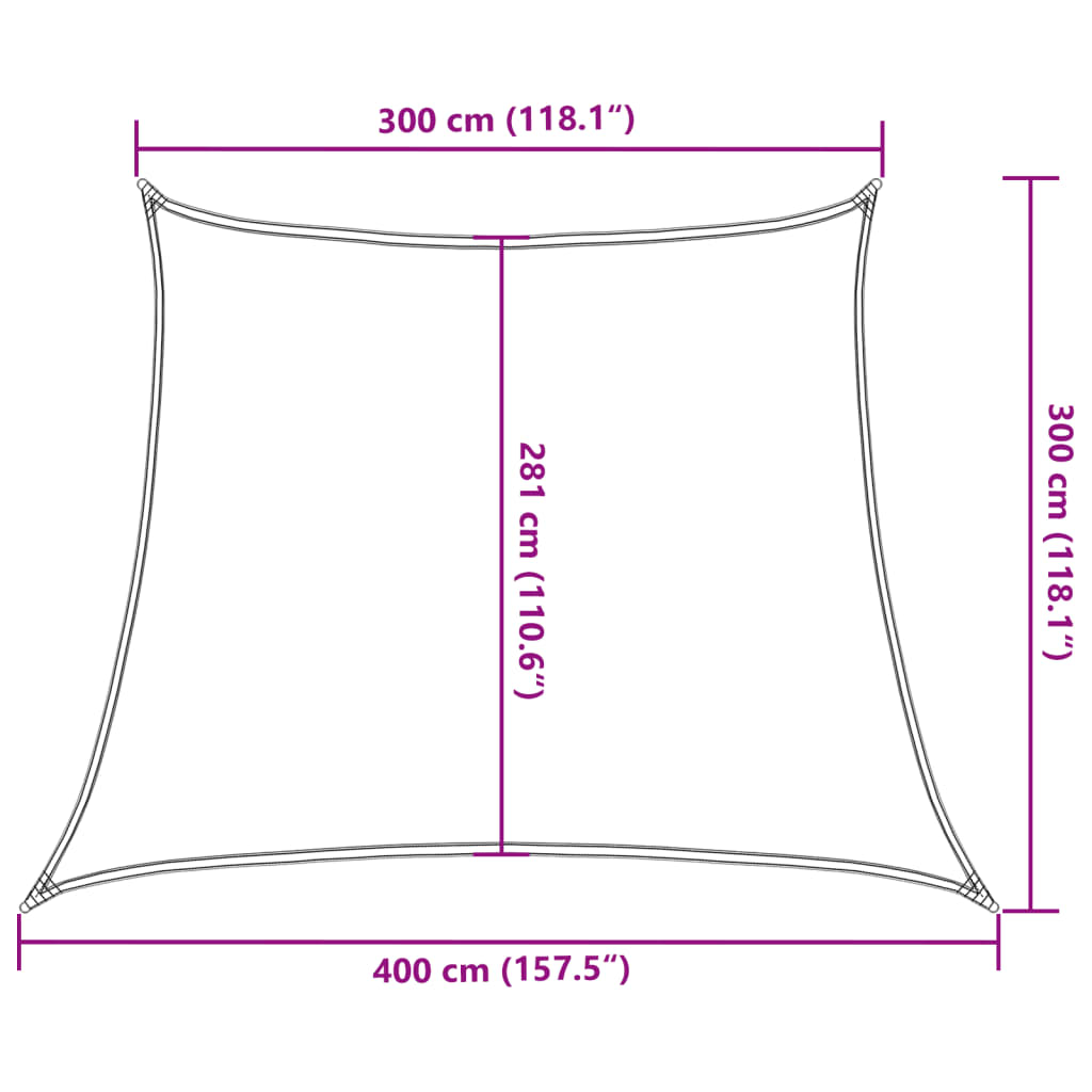 Πανί Σκίασης Ανοιχτό Πράσινο 3/4 x 3 μ. από HDPE 160 γρ./μ²