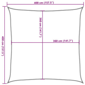 Πανί Σκίασης Τερακότα 4 x 4 μ. από HDPE 160 γρ./μ² - Pakobazaar