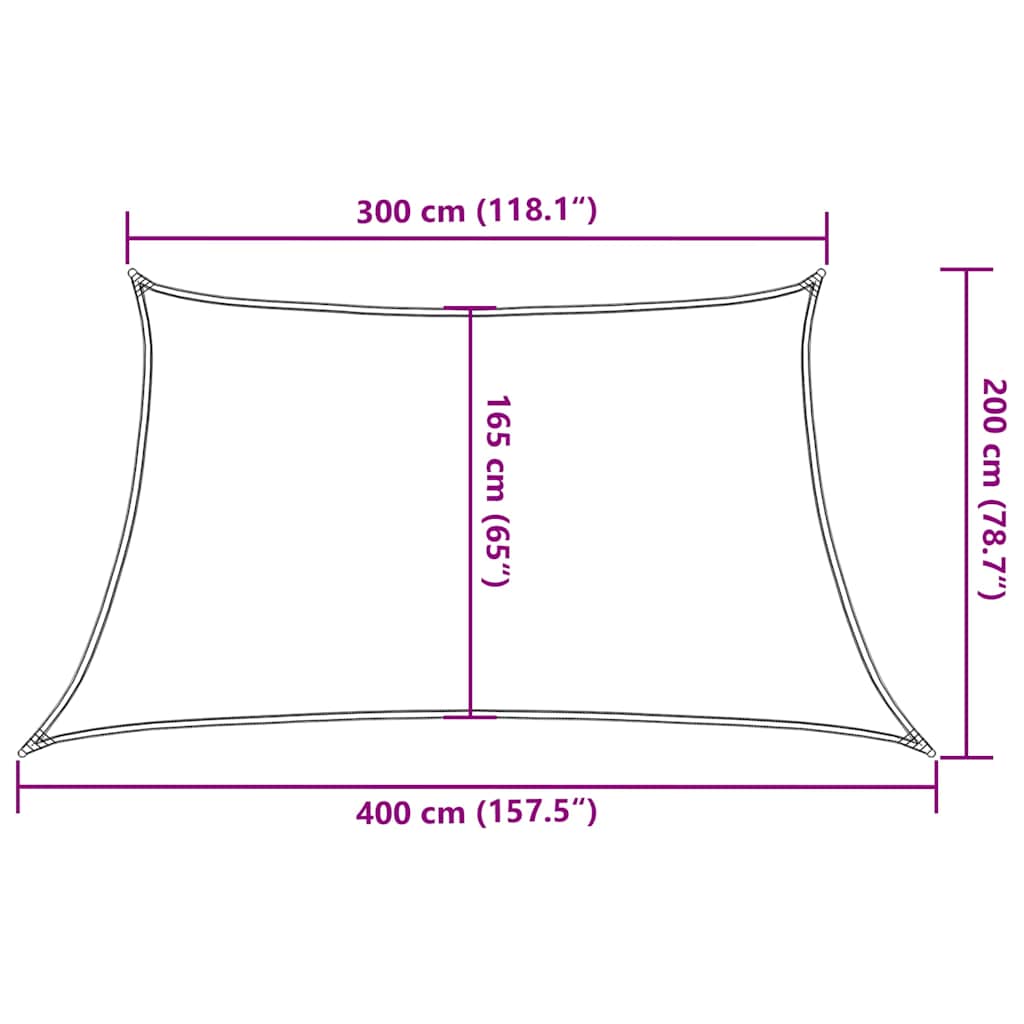 Πανί Σκίασης Τερακότα 3/4 x 2 μ. από HDPE 160 γρ./μ² - PAKOBAZAAR