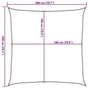 Πανί Σκίασης Taupe 2 x 2 μ. από HDPE 160 γρ./μ² - Pakobazaar
