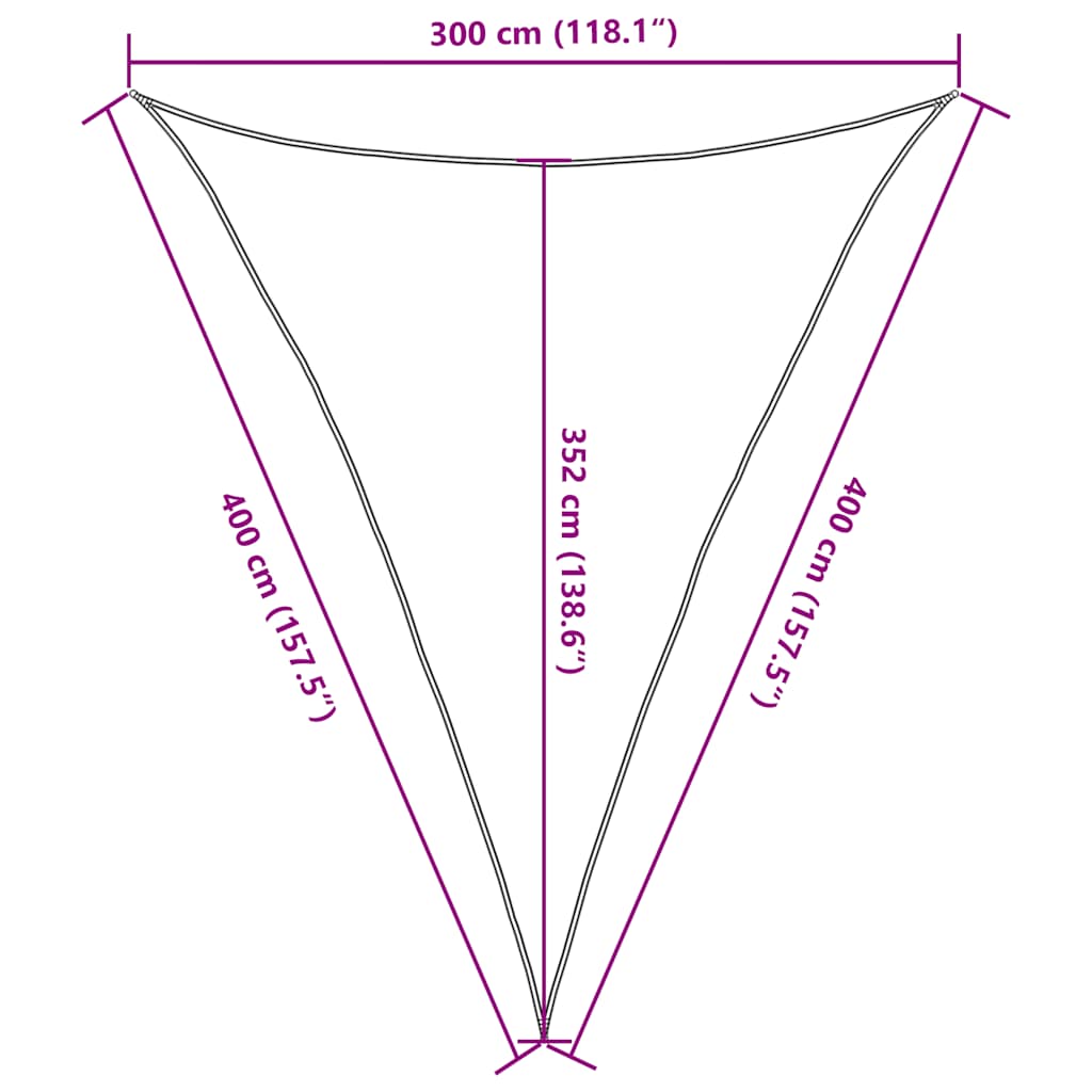 Πανί Σκίασης Taupe 3 x 4 x 4 μ. από HDPE 160 γρ./μ² - Pakobazaar