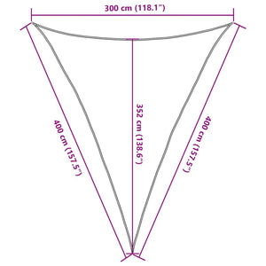 Πανί Σκίασης Taupe 3 x 4 x 4 μ. από HDPE 160 γρ./μ² - Pakobazaar