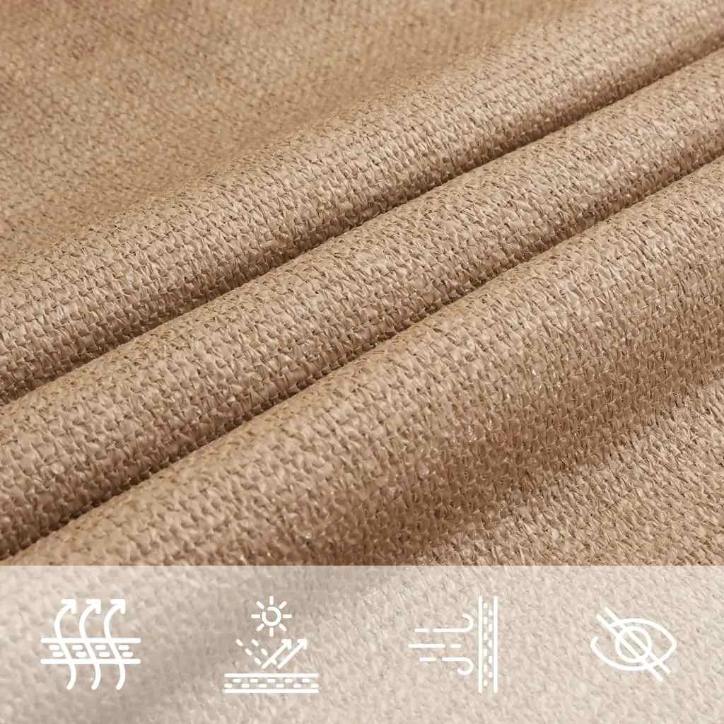 Πανί Σκίασης Taupe 5 x 5 x 5 μ. από HDPE 160 γρ./μ² - Pakobazaar