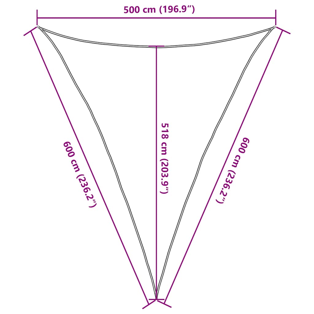 Πανί Σκίασης Taupe 5 x 6 x 6 μ. από HDPE 160 γρ./μ² - Pakobazaar
