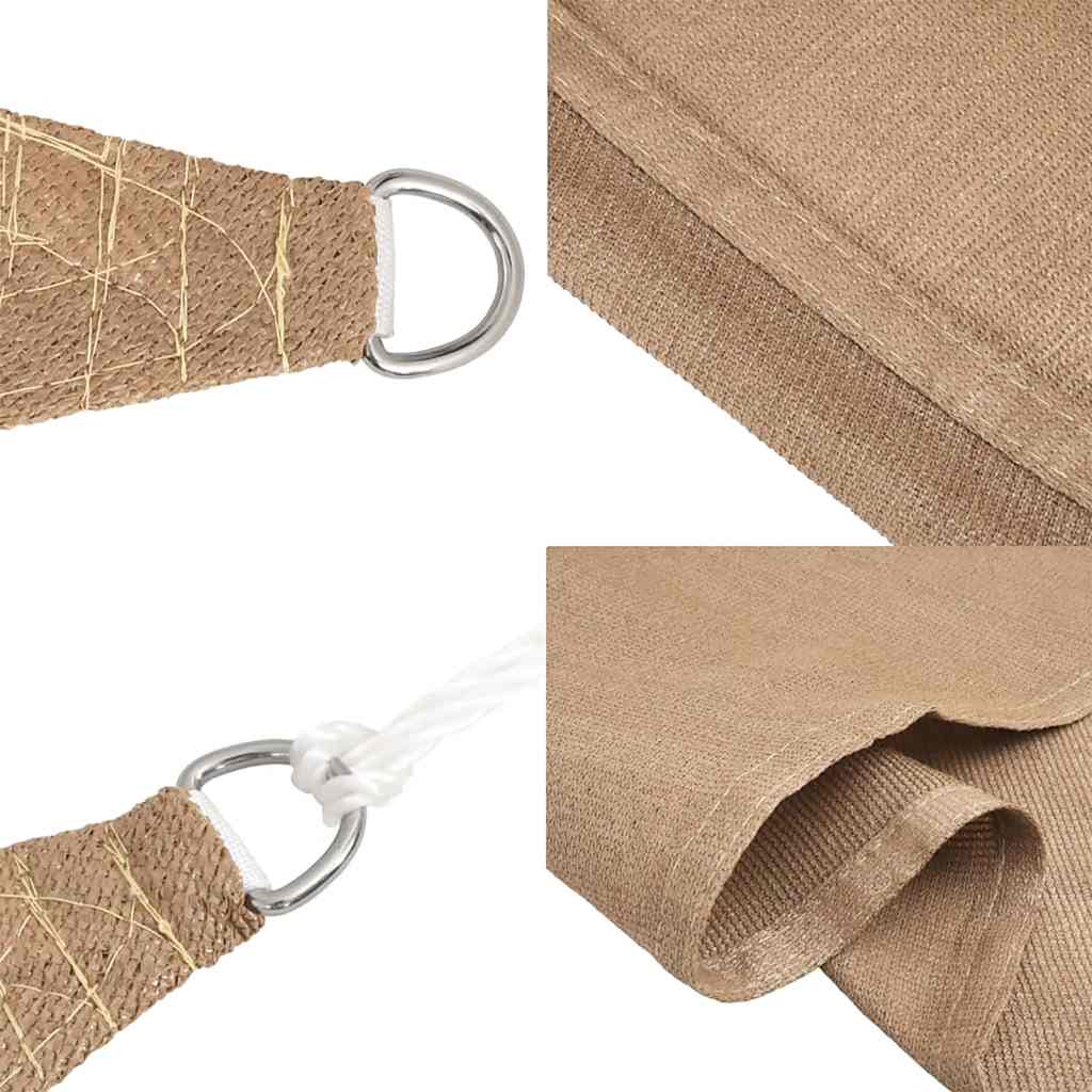 Πανί Σκίασης Taupe 6 x 6 x 6 μ. από HDPE 160 γρ./μ² - Pakobazaar