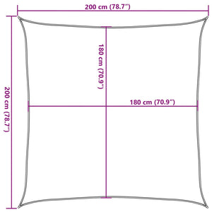 Πανί Σκίασης Σκούρο Πράσινο 2 x 2 μ. από HDPE 160 γρ./μ² - Pakobazaar