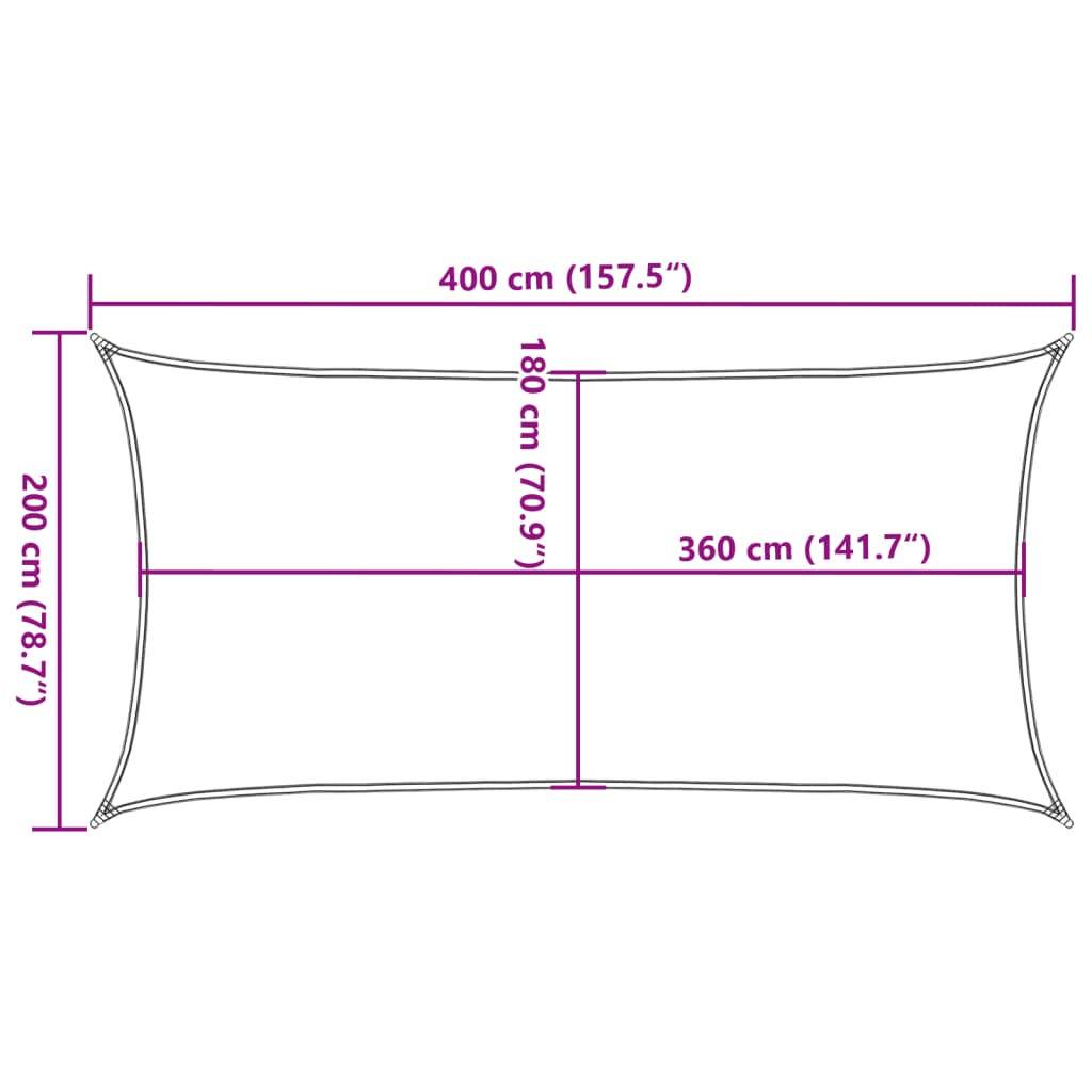 Πανί Σκίασης Σκούρο Πράσινο 2 x 4 μ. από HDPE 160 γρ./μ² - Pakobazaar