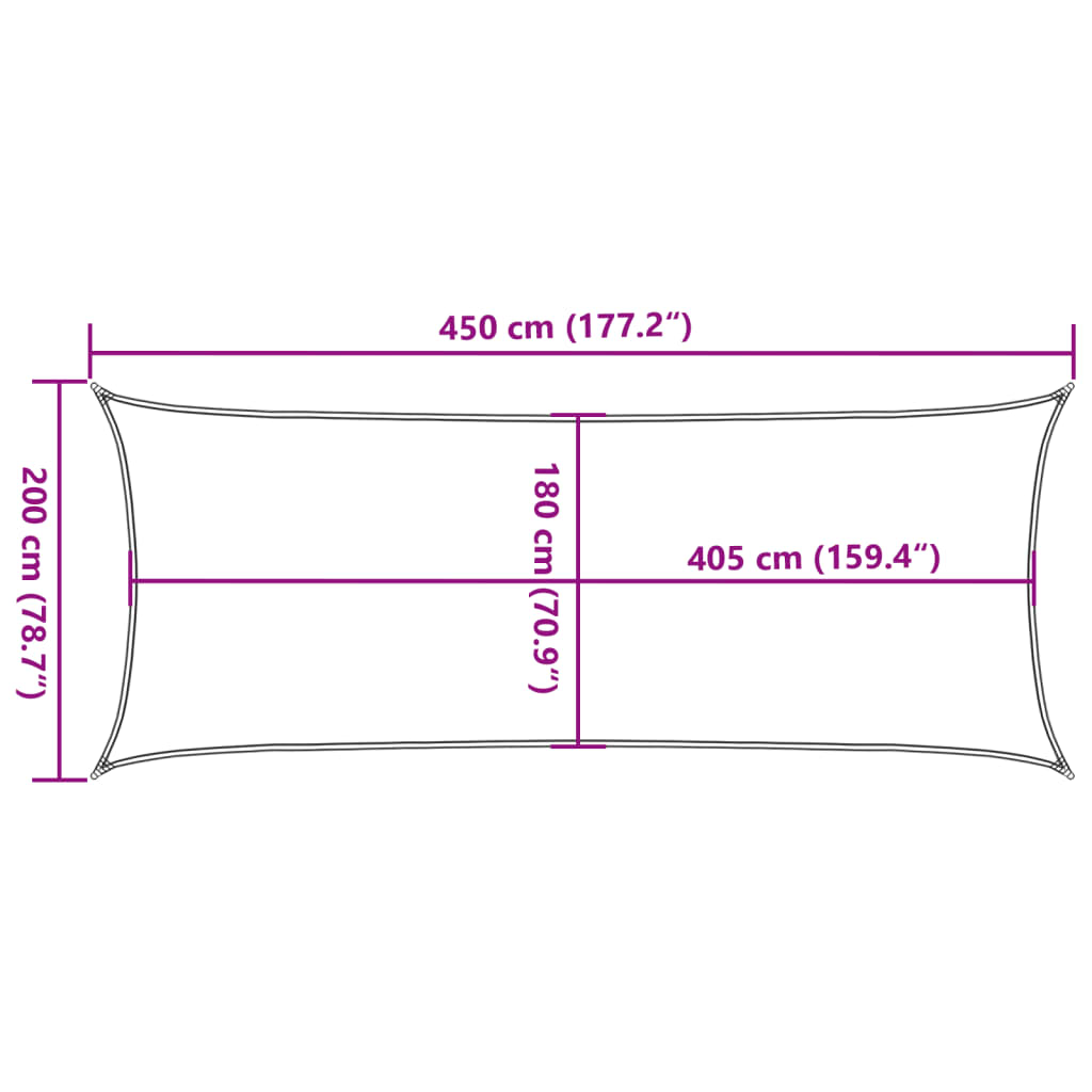Πανί Σκίασης Σκούρο Πράσινο 2 x 4,5 μ. από HDPE 160 γρ./μ² - PAKOBAZAAR