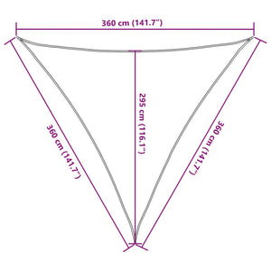 Πανί Σκίασης Σκούρο Πράσινο 3,6 x 3,6 x 3,6 μ. από HDPE 160 γρ./μ² - Pakobazaar
