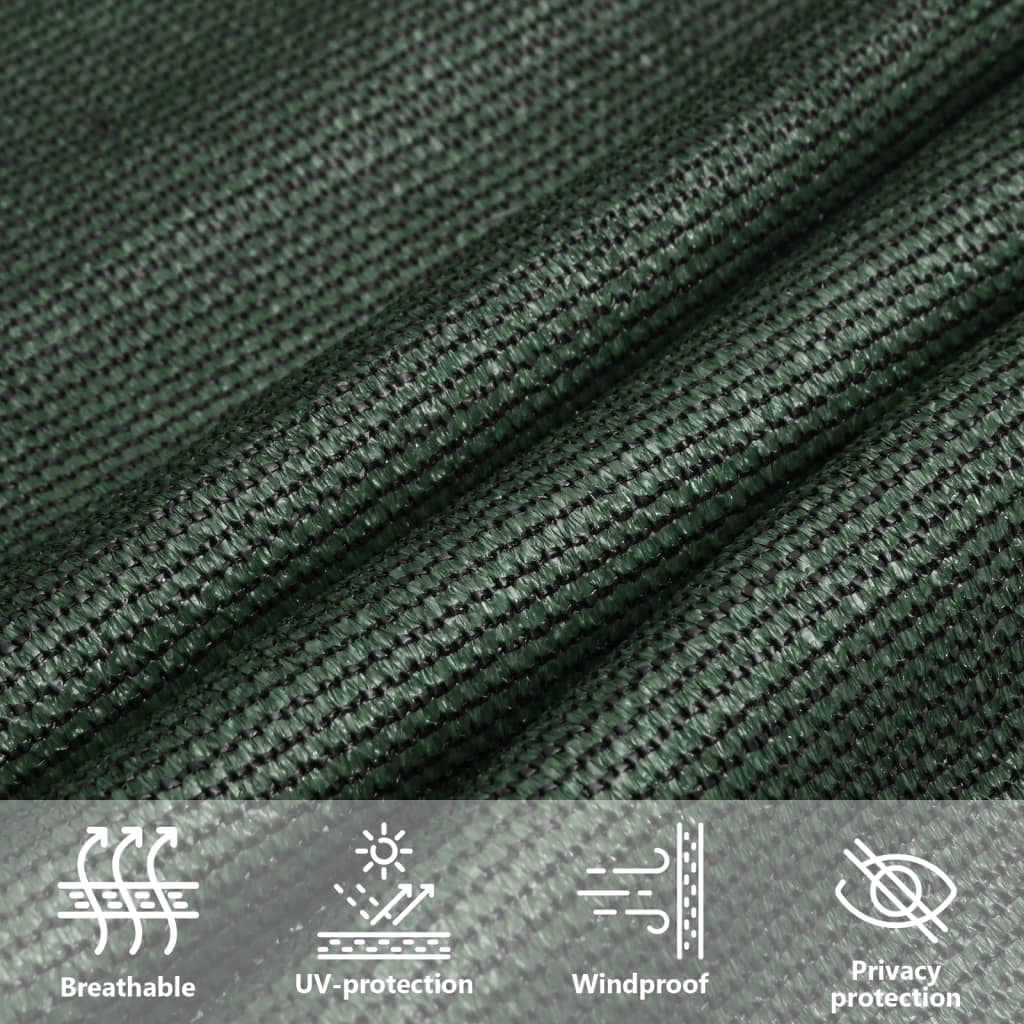 Πανί Σκίασης Σκούρο Πράσινο 3,6 x 3,6 x 3,6 μ. από HDPE 160 γρ./μ² - Pakobazaar