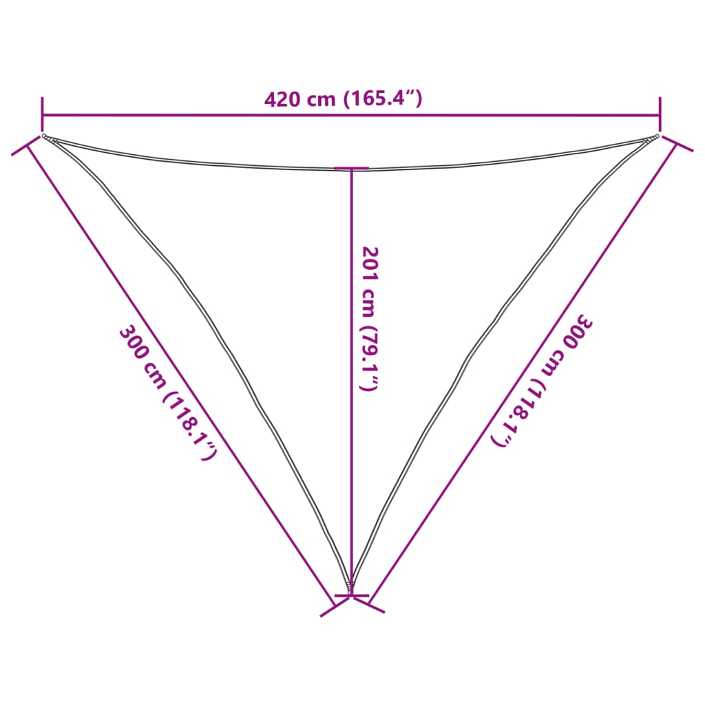 Πανί Σκίασης Σκούρο Πράσινο 3 x 3 x 4,2 μ. από HDPE 160 γρ./μ² - Pakobazaar