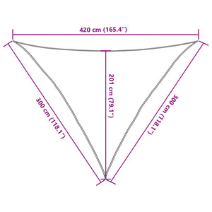 Πανί Σκίασης Σκούρο Πράσινο 3 x 3 x 4,2 μ. από HDPE 160 γρ./μ² - Pakobazaar