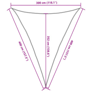 Πανί Σκίασης Σκούρο Πράσινο 3 x 4 x 4 μ. από HDPE 160 γρ./μ² - Pakobazaar