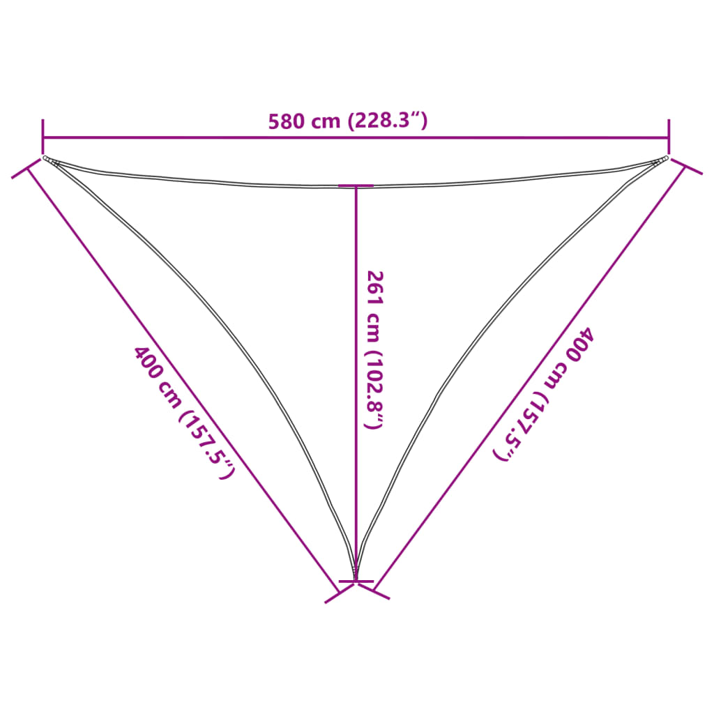 Πανί Σκίασης Σκούρο Πράσινο 4 x 4 x 5,8 μ. από HDPE 160 γρ./μ² - PAKOBAZAAR