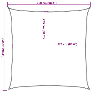 Πανί Σκίασης Μπλε 2,5 x 2,5 μ. από HDPE 160 γρ./μ² - PAKOBAZAAR