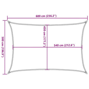 Πανί Σκίασης Μπλε Ορθογώνιο 5x6 μ. από HDPE 160 γρ/μ² - Pakobazaar