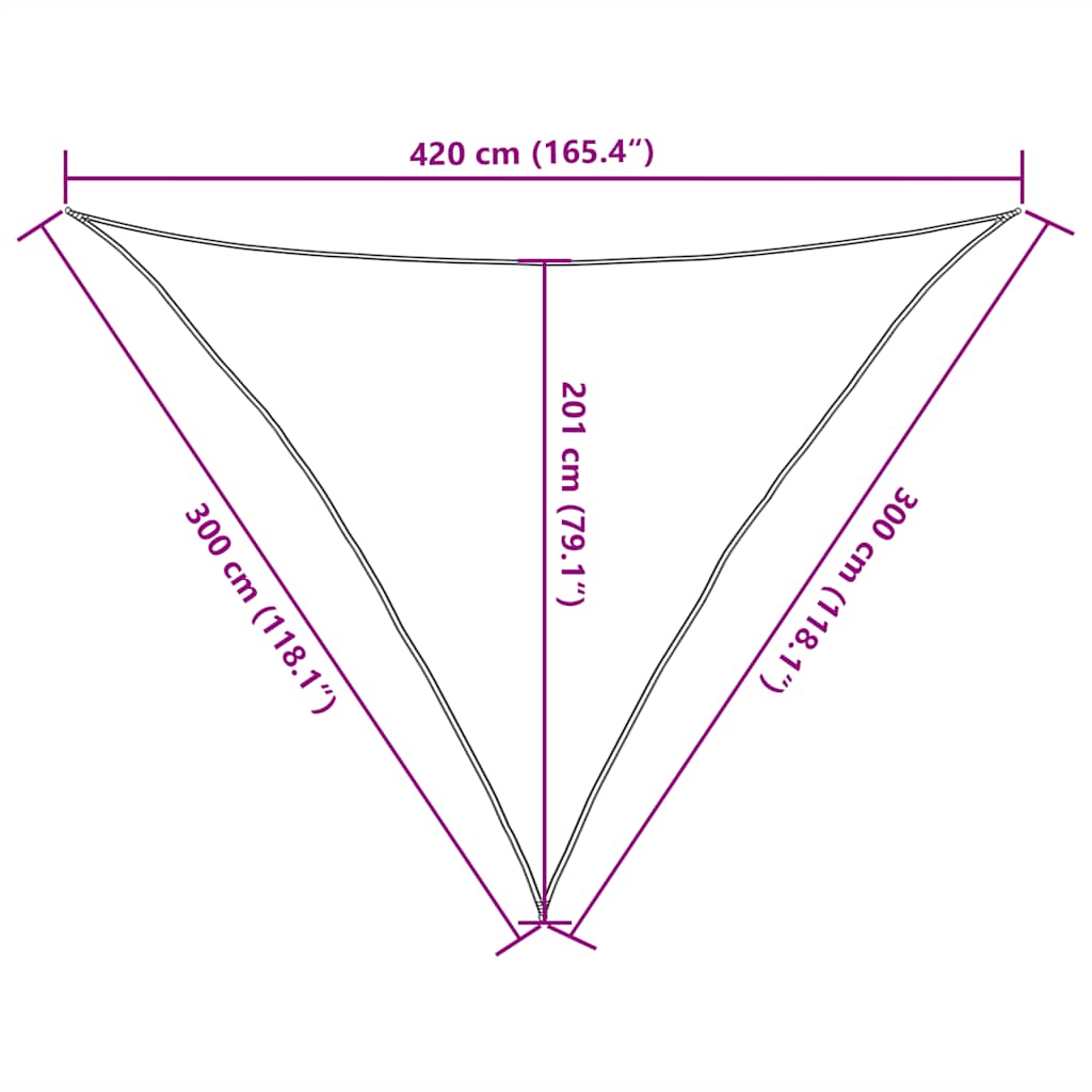 Πανί Σκίασης Μπλε 3 x 3 x 4,2 μ. 160 γρ./μ² από HDPE